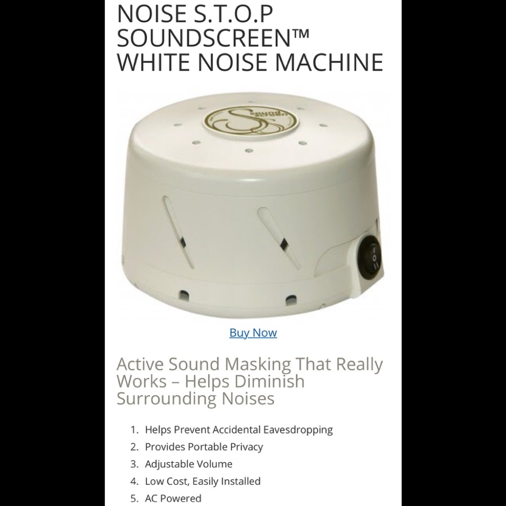 Sound Screen White Noise Machine